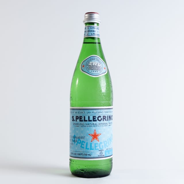 S. Pellegrino Sparkling Water.