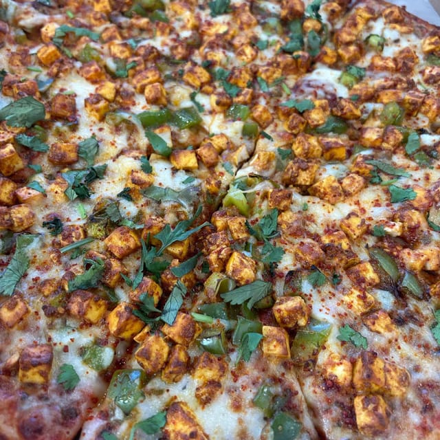 Jain Masala Pizza.