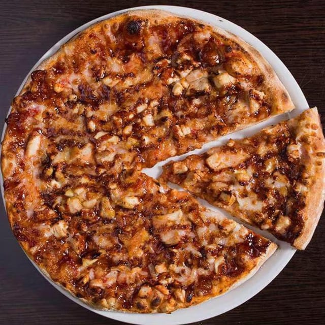 BBQ Chicken Pizza.