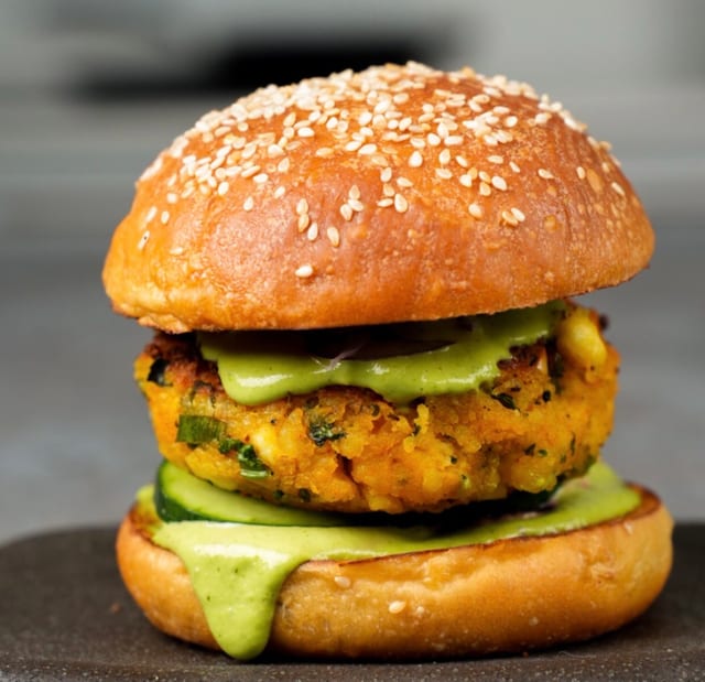 Butter Chicken Burger.