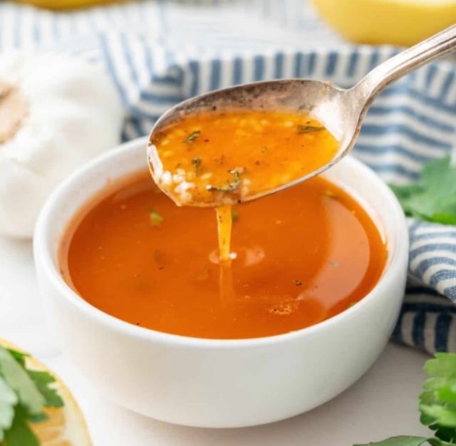 Spicy Garlic Butter Sauce.