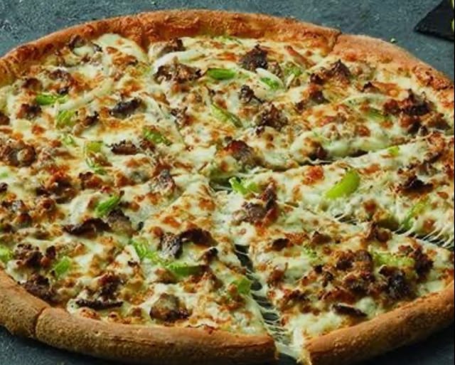 Philly Cheese Steak Pizza.