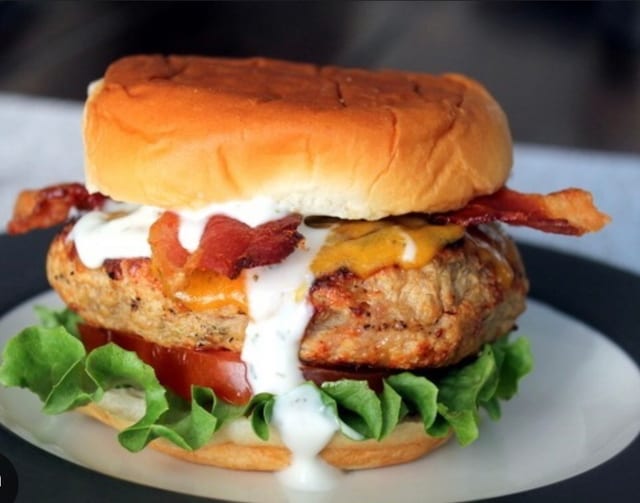 Chicken Bacon Ranch Burger.