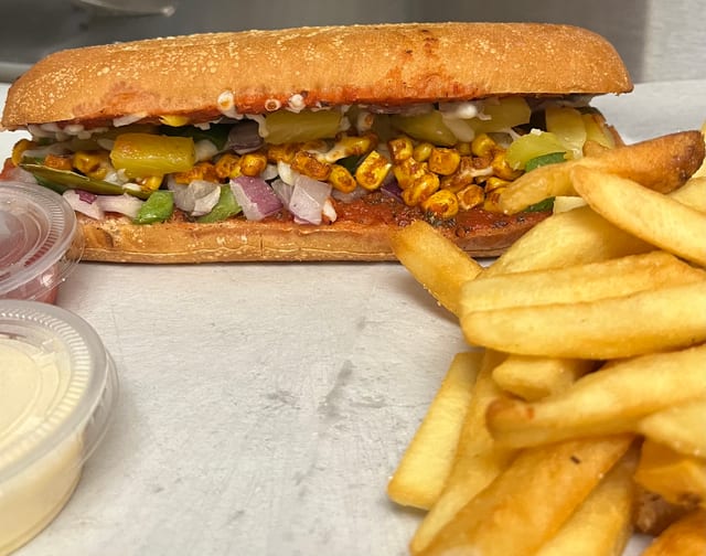 Chatpata Sub Sandwich.