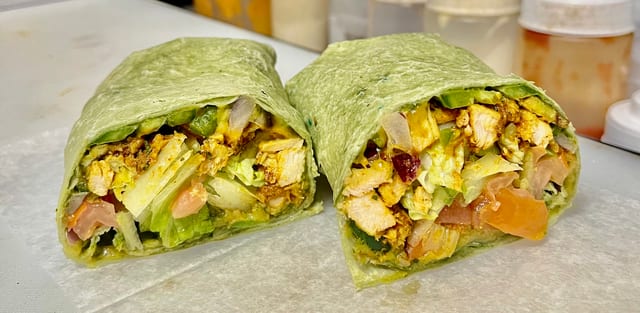 Shahi Tandoori Chicken Wrap.