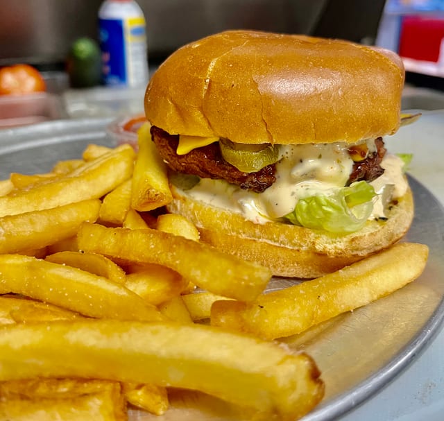 Tandoori Chicken Burger.