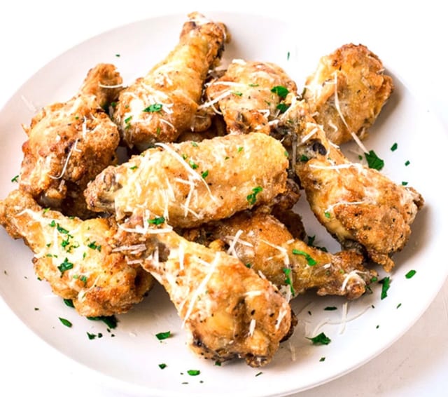 Garlic Parmesan Wings.