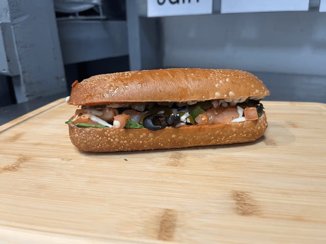 Veggie Spicy Sandwich.