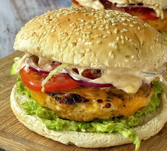 Chili Chicken Burger.