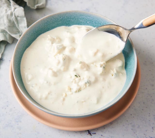 Blue Cheese Dipping Cup.